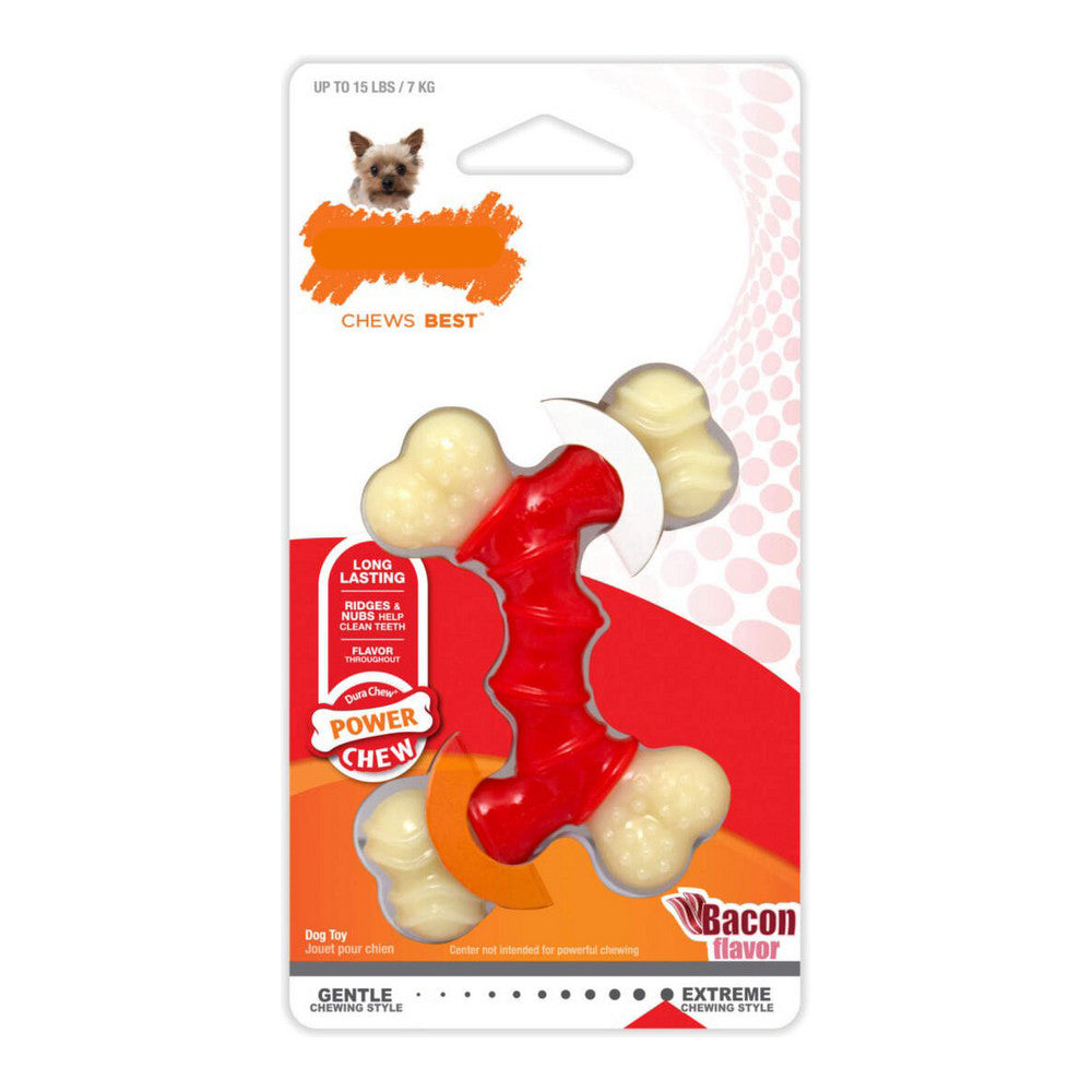 Dog chewing toy Nylabone Extreme Chew Double Bacon Nylon Thermoplastic