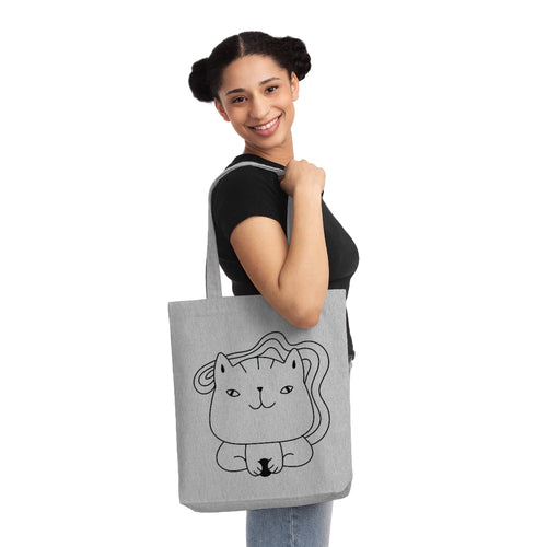Cute Kitten Woven Tote Bag