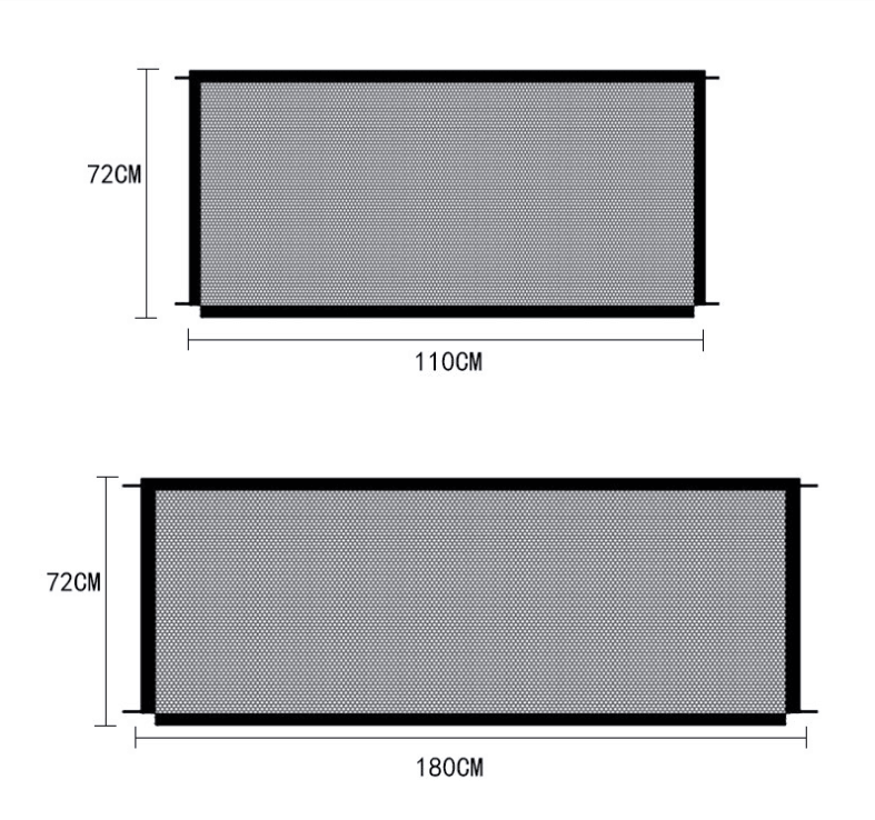 Foldable Pet Safety Enclosure Gate: Portable And Durable Nylon Fence