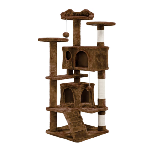 Cat Climbing Sisal Rope Tower – Multi-Level Cat Tree with Stairs | The PetRiot