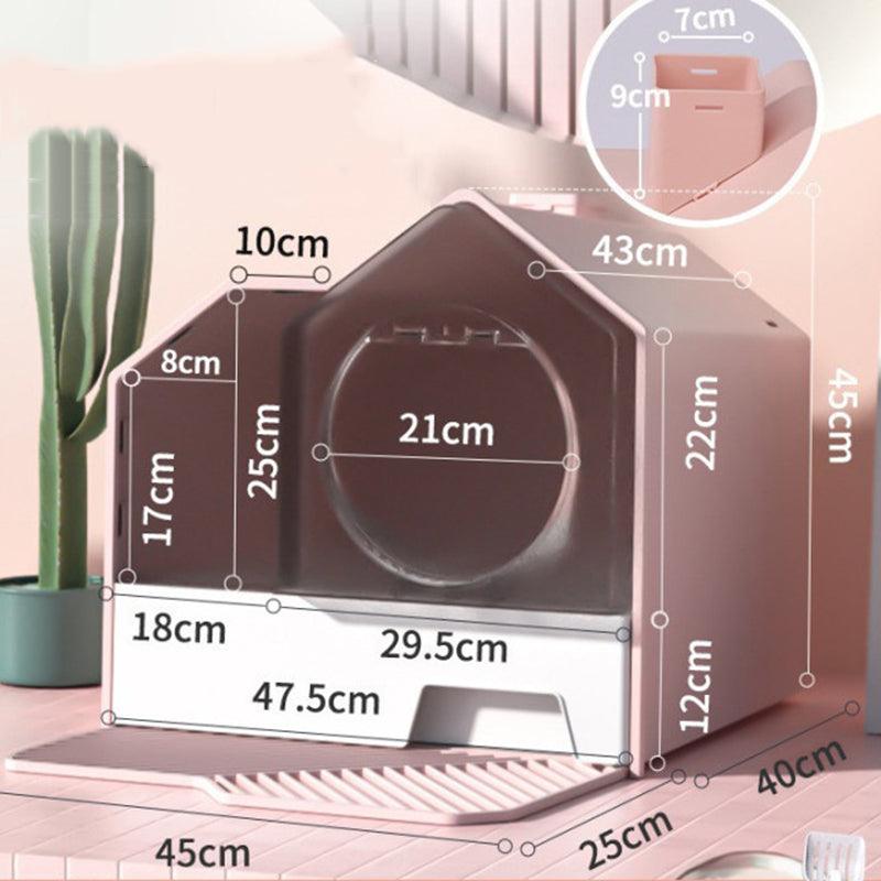 Enclosed Pet Oasis Odor-Free Cat Litter Box by The PetRiot