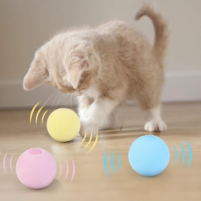 Interactive Sound-Generating Catnip Ball Toy For Cats