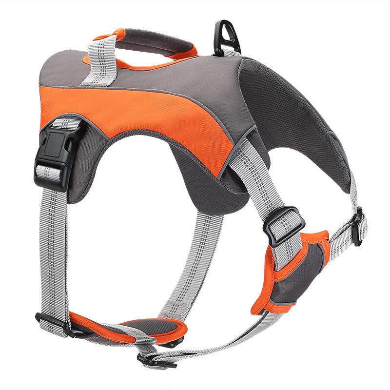 Reflective Chest Strap Dog Leash Set With Towing Rope