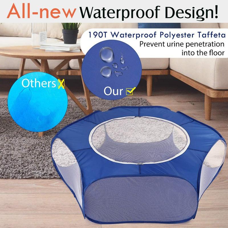 Portable Playpen For Small Pets: Foldable, Waterproof and Breathable