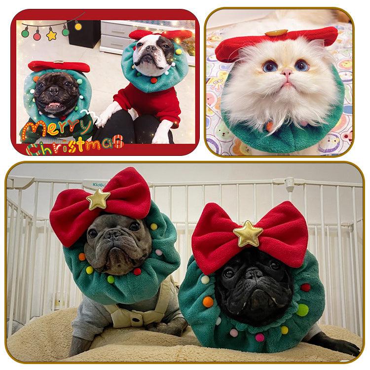 Festive Pet Bow-Knot Collar