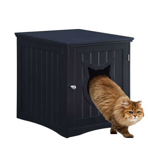 Cat House Side Table Litter Box Enclosure – Stylish Espresso Furniture from The PetRiot