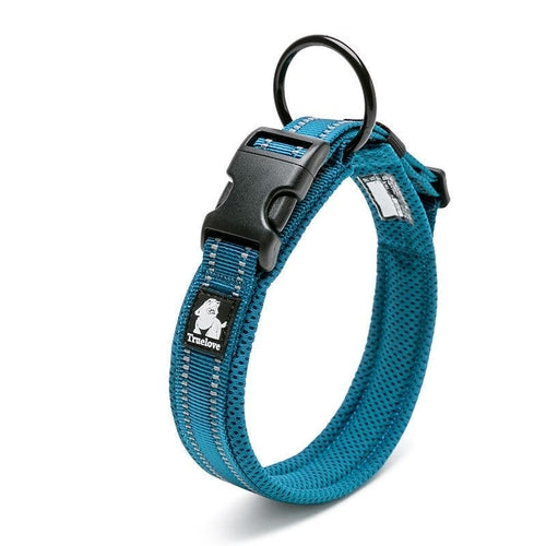 Reflective Mesh Dog Collar with Stainless Steel Buckle