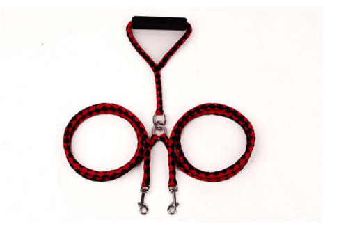 Double-Ended Hand-Knitted Braided Rope Dog Leash