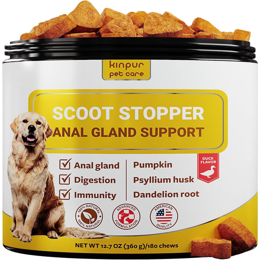 Kinpur Pet Care Scoot Stopper Soft Chews - Fiber for Dogs