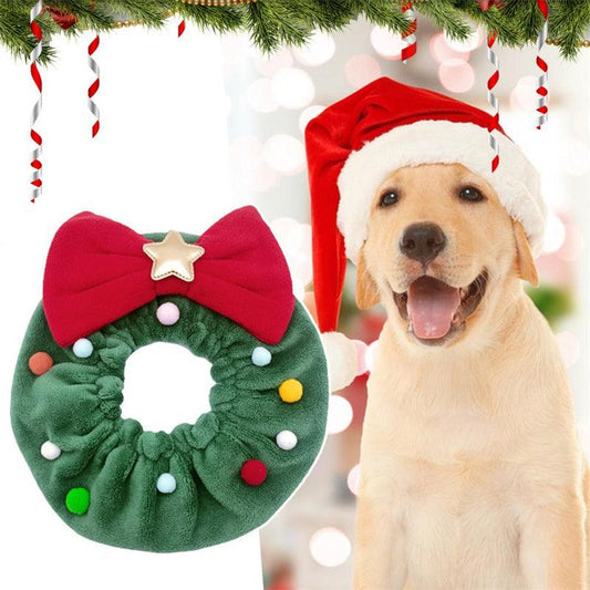 Festive Pet Bow-Knot Collar