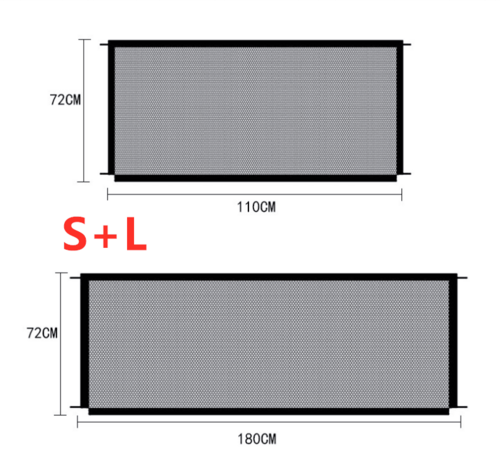 Foldable Pet Safety Enclosure Gate: Portable And Durable Nylon Fence