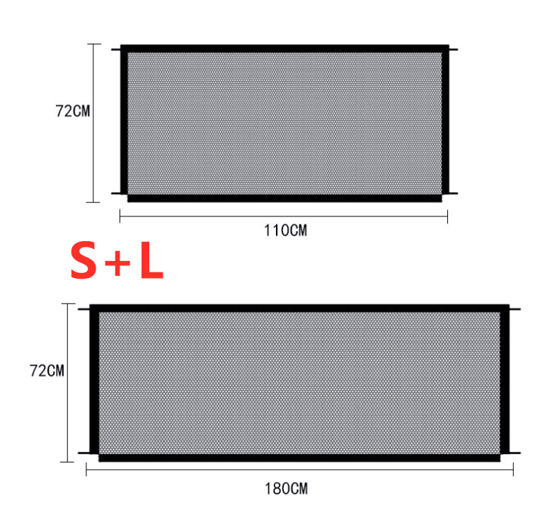 Foldable Pet Safety Enclosure Gate: Portable And Durable Nylon Fence