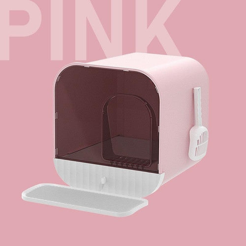 Enclosed Splash-Proof Cat Litter Box with Drawer Design – The PetRiot