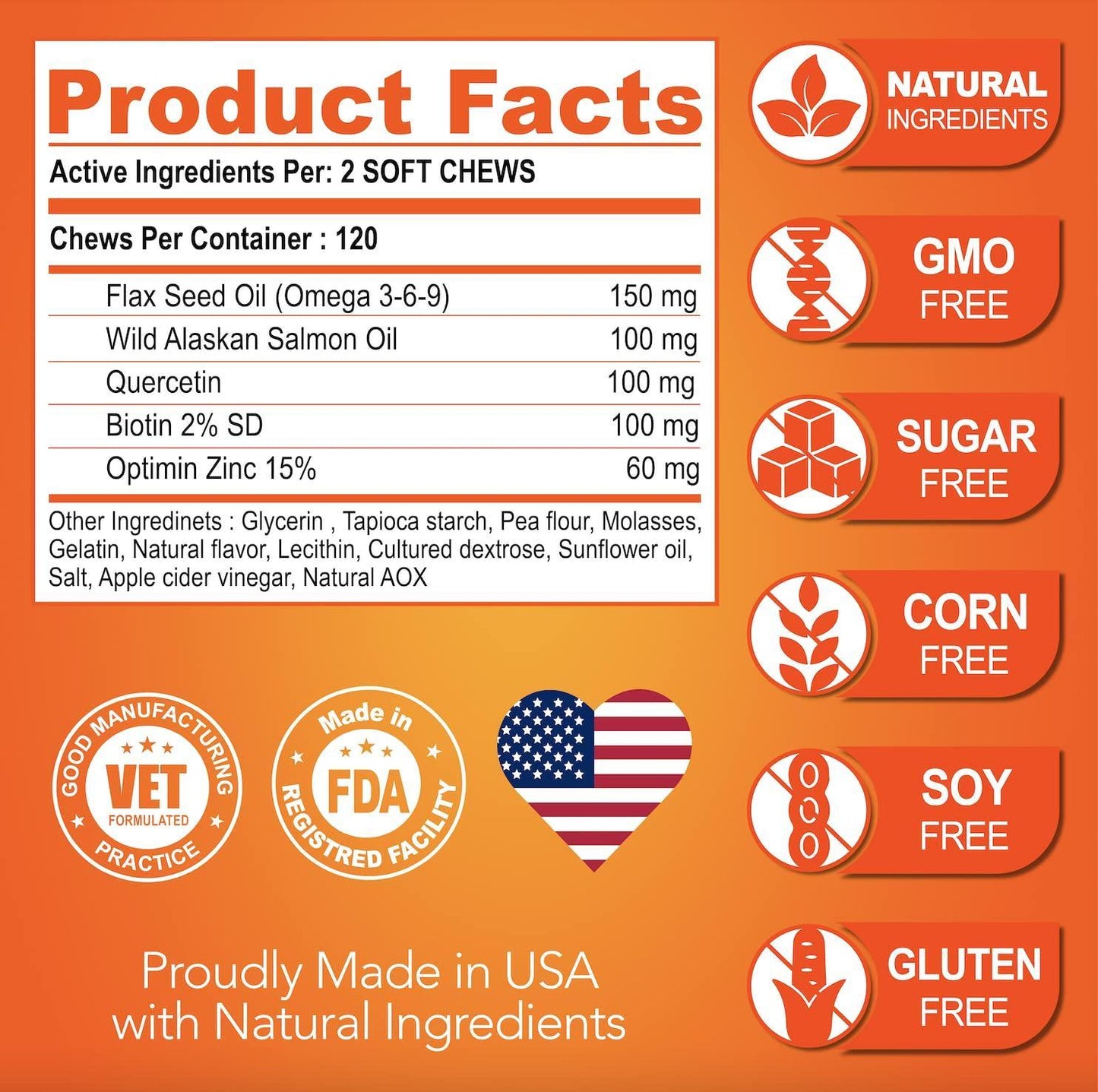 Omega 3 for Dogs - Dog Skin and Coat Supplement