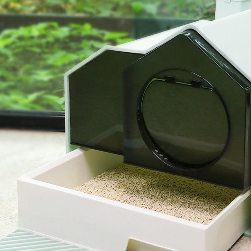 Enclosed Pet Oasis Odor-Free Cat Litter Box by The PetRiot