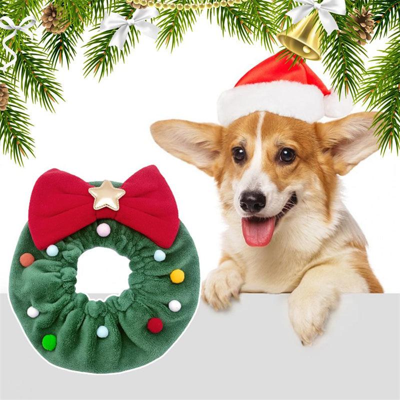 Festive Pet Bow-Knot Collar