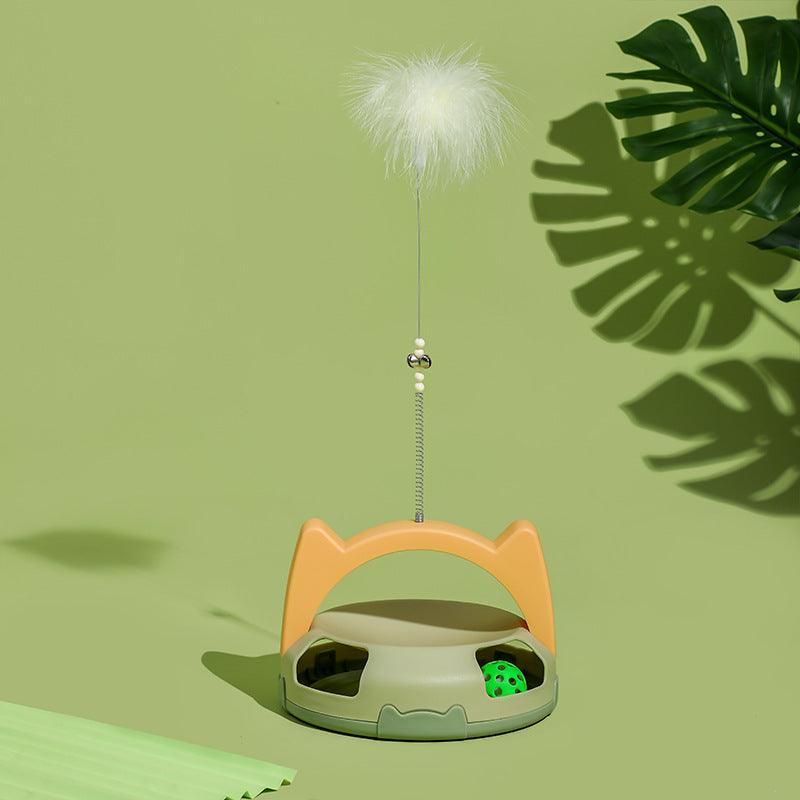 Ticklemeow Cat Teaser Stick - Chew-Resistant Toy