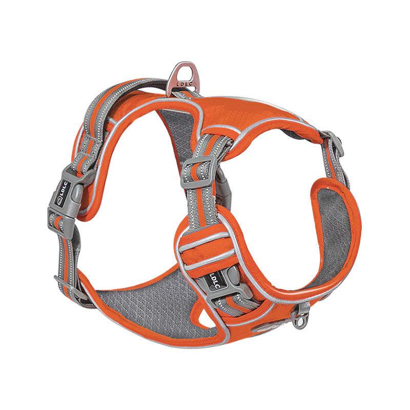 Explosive Red Adventure Dog Harness