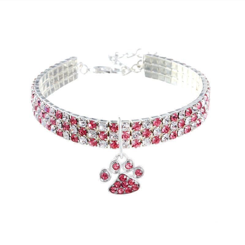 Elegant Diamond Mix Pet Collar