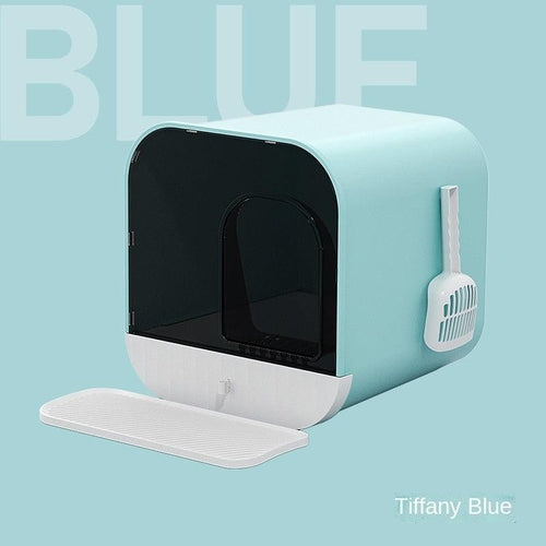 Enclosed Splash-Proof Cat Litter Box with Drawer Design – The PetRiot