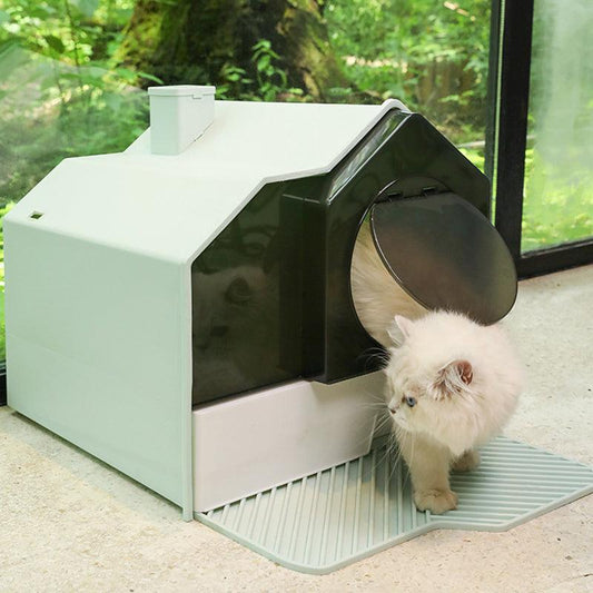 Enclosed Pet Oasis Odor-Free Cat Litter Box by The PetRiot