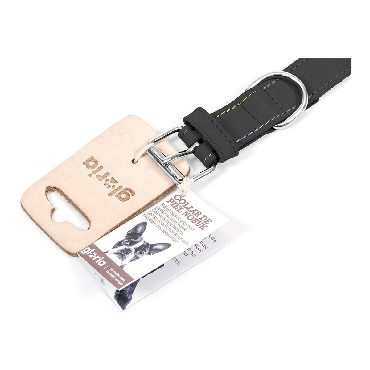 Dog collar Gloria Oasis Black (40 cm x 1,5)