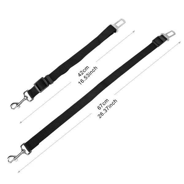 2Pcs Dog Seat Adjustable Belt Leash