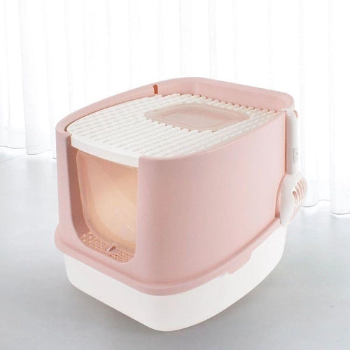 Fashionable Enclosed Cat Litter Box with Anti-Splash Design for Cats | The PetRiot