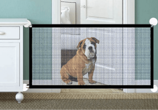 Foldable Pet Safety Enclosure Gate: Portable And Durable Nylon Fence