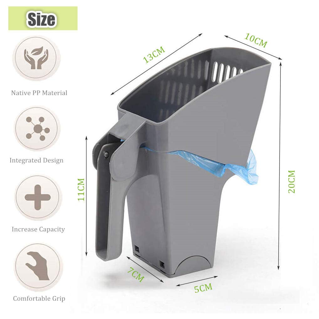 Easy Litter Scoop for Cats – Built-In Waste Bin, Durable & Hygienic Cleaning Tool from The PetRiot
