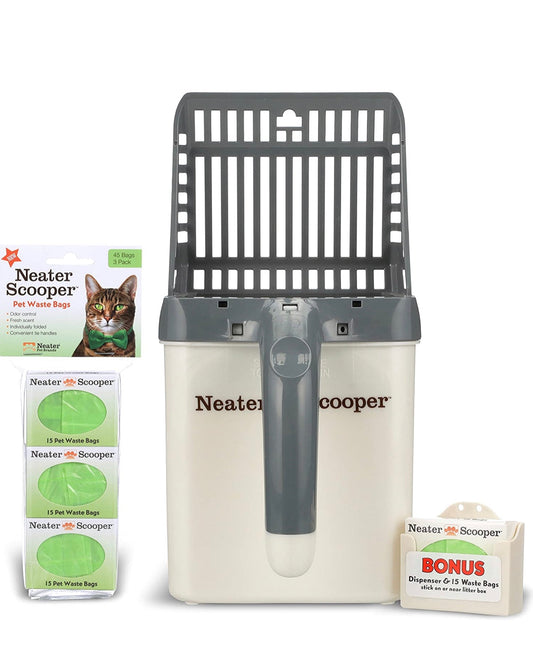 Easy Litter Scoop for Cats – Built-In Waste Bin, Durable & Hygienic Cleaning Tool from The PetRiot