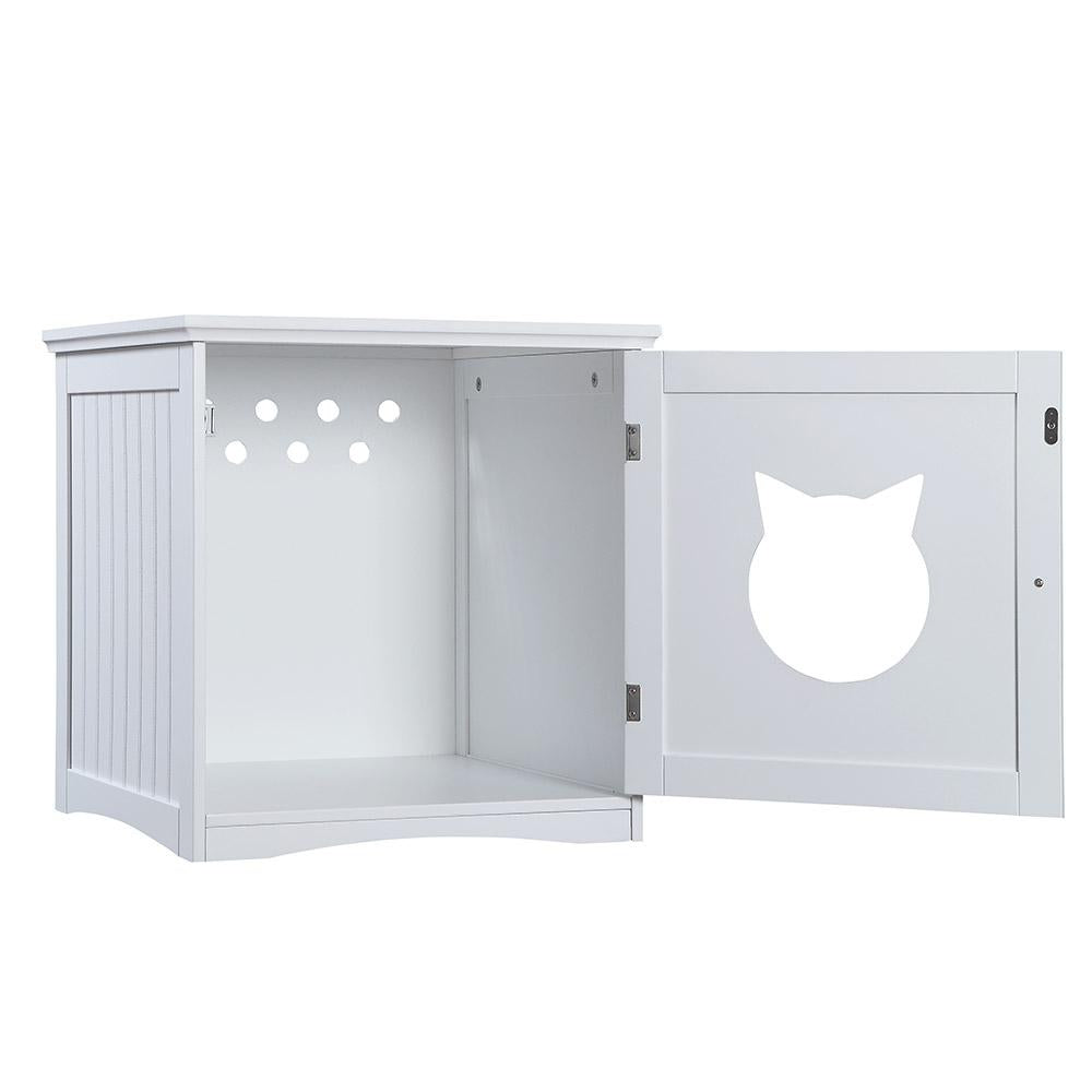 Cat House Side Table Litter Box Enclosure – Stylish Espresso Furniture from The PetRiot
