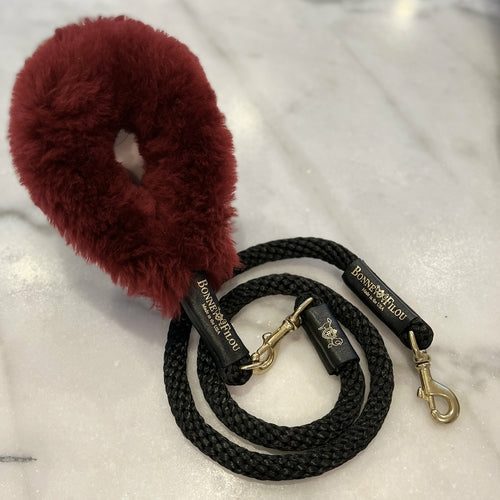 Bonne et Filou: Bundle Shearling Fur Grip + Rope Leash for Dogs