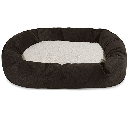 MajesticPet 25 in. Villa Sherpa Donut Pet Bed for Dogs & Cats | The PetRiot