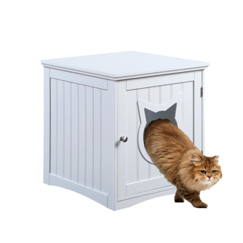 Cat House Side Table Litter Box Enclosure – Stylish Espresso Furniture from The PetRiot