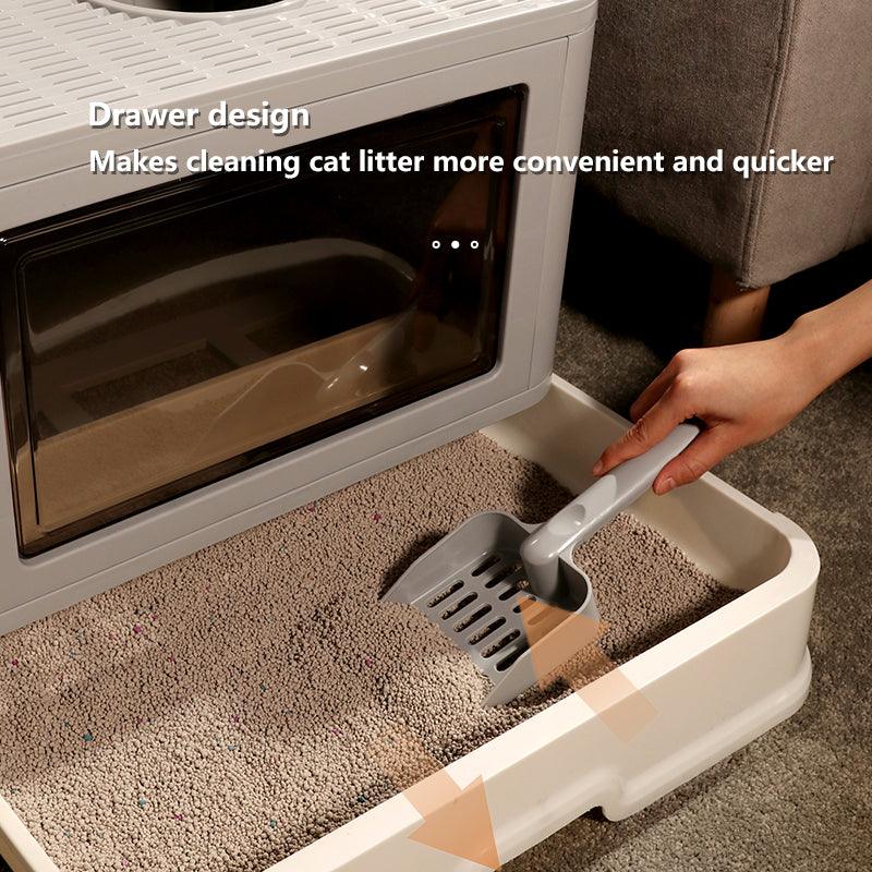 Foldable Odor-Free Cat Litter Basin With Top Entry – Hygienic, Foldable & Easy Clean | The PetRiot