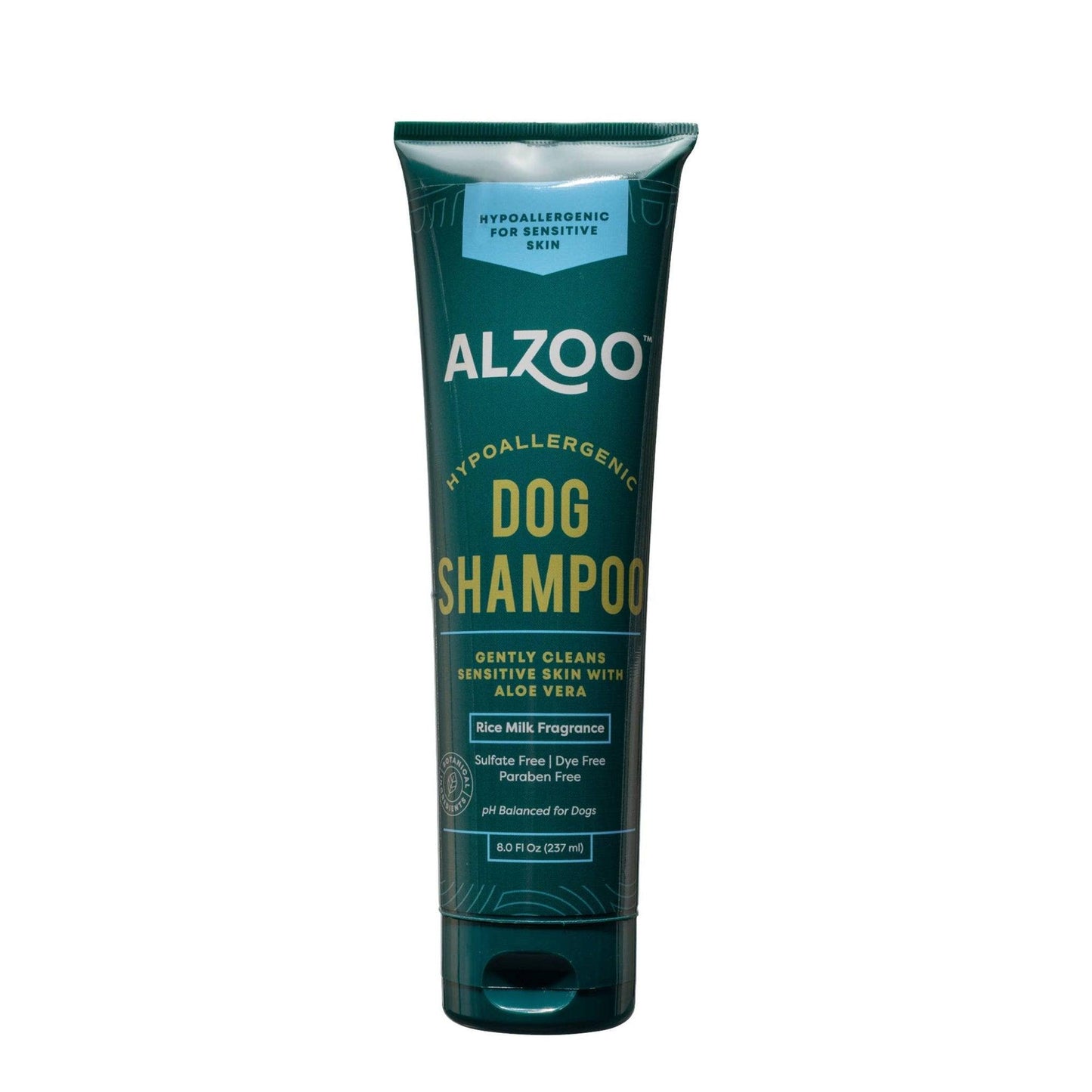 ALZOO Hypoallergenic Plant-Based Dog Shampoo with Rice Milk Fragrance
