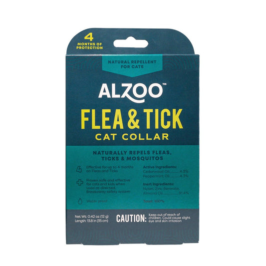 ALZOO Natural Flea & Tick Collar for Cats