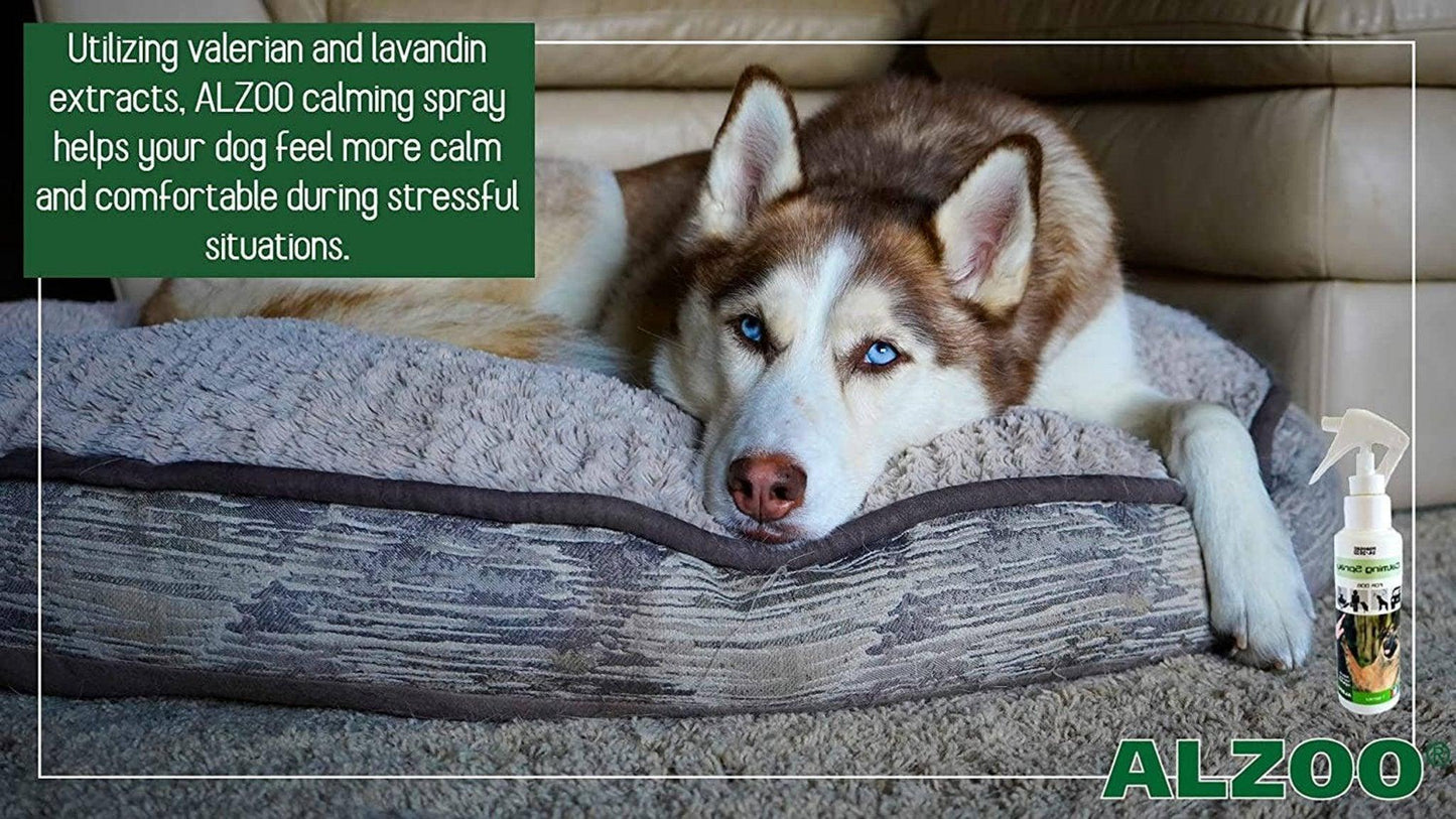 ALZOO Plant-Based Calming Spray for Dogs - Natural Stress Relief