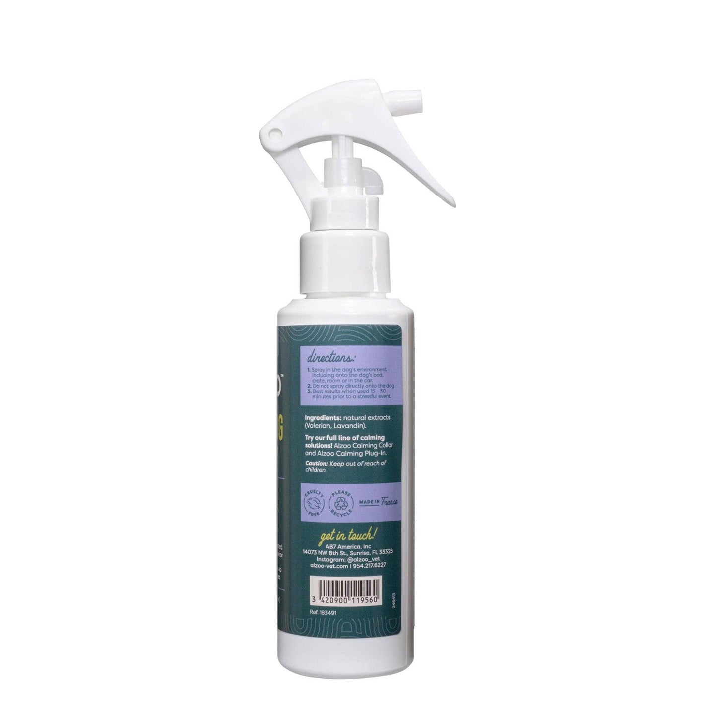 ALZOO Plant-Based Calming Spray for Dogs - Natural Stress Relief