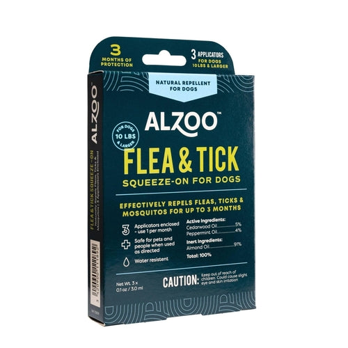 ALZOO Plant-Based Flea & Tick Repellent - 3 Month Supply