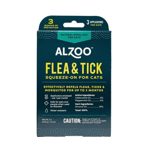 ALZOO Plant-Based Flea & Tick Repellent - 3 Month Supply