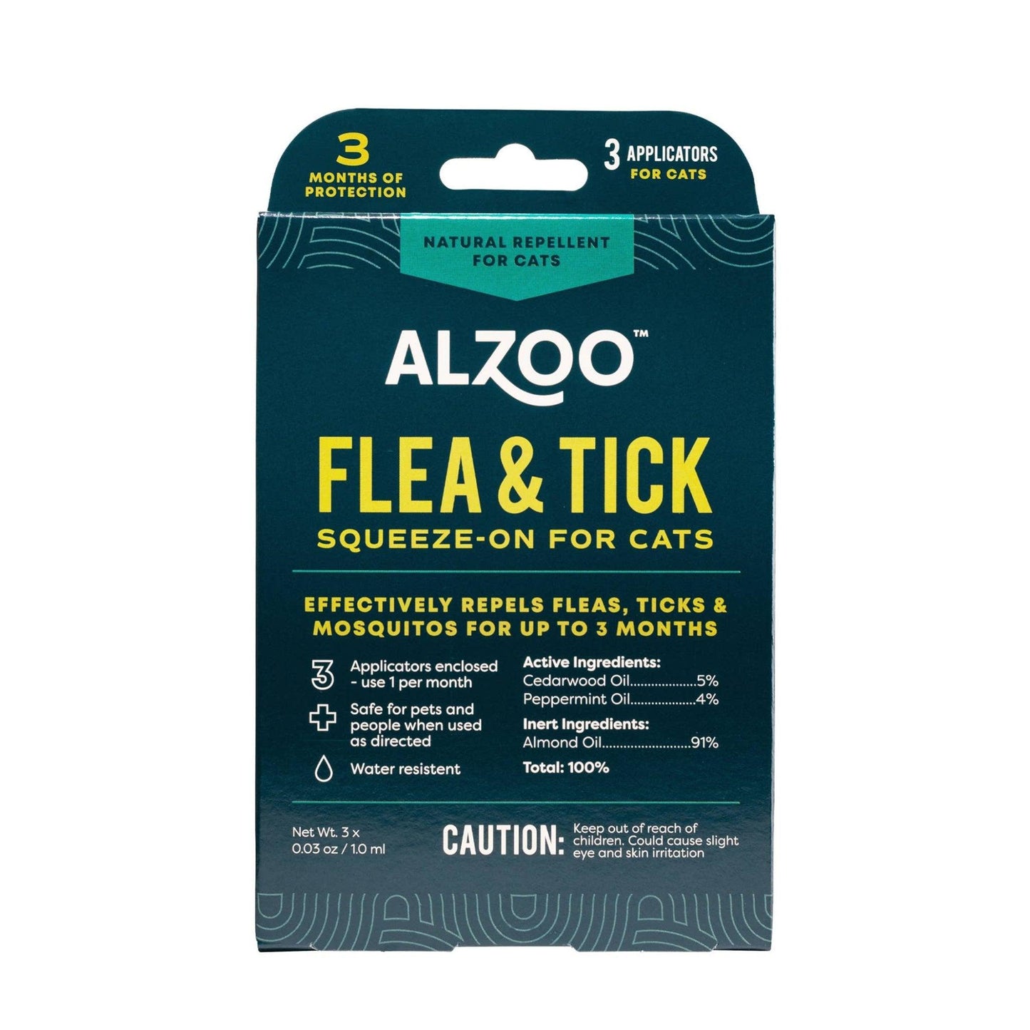 ALZOO Plant-Based Flea & Tick Repellent - 3 Month Supply