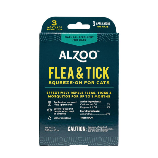 ALZOO Plant-Based Flea & Tick Repellent - 3 Month Supply