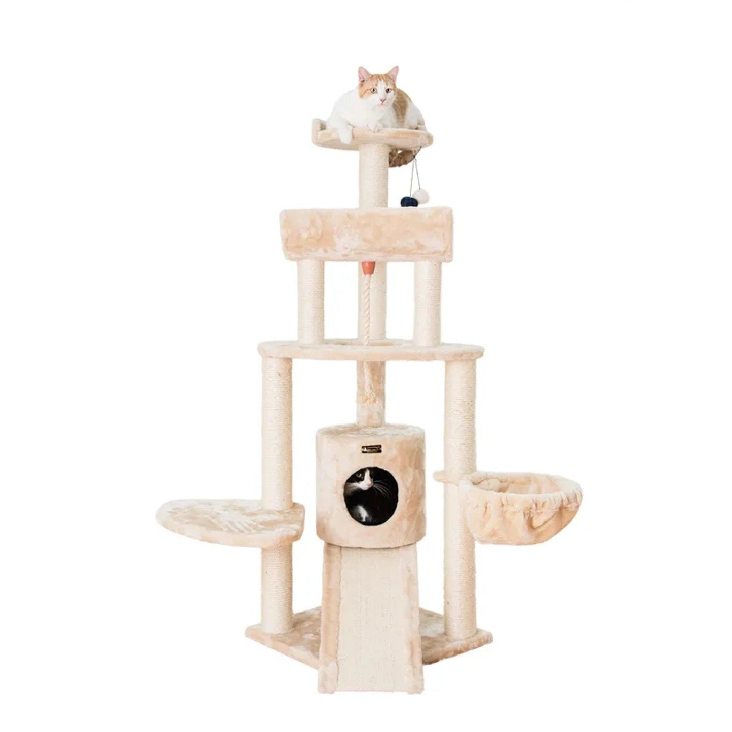 Armarkat Classic Real Wood Cat Tower – Durable wood cat tree with sisal rope from The PetRiot
