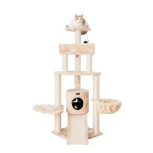 Armarkat Classic Real Wood Cat Tower – Durable wood cat tree with sisal rope from The PetRiot