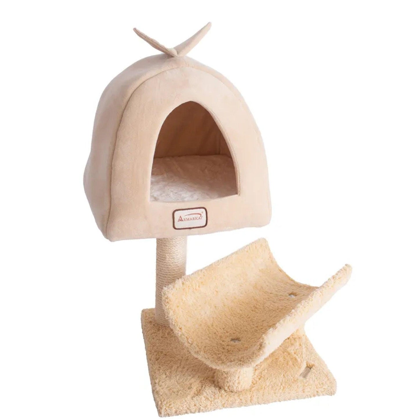 Armarkat X3007 Premium Cat Condo and Scratching Post