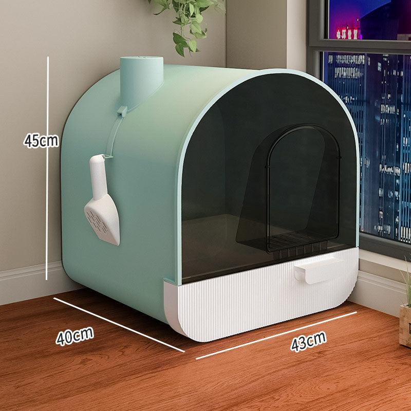 Ultimate Odor-Free Enclosed Cat Litter Box With Smart Features – Odor Control & Hygiene | The PetRiot