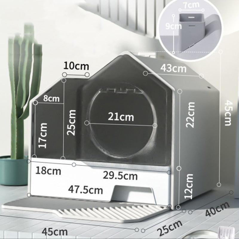 Enclosed Pet Oasis Odor-Free Cat Litter Box by The PetRiot