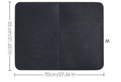 Black Cat Litter Trapper:  Waterproof Mat